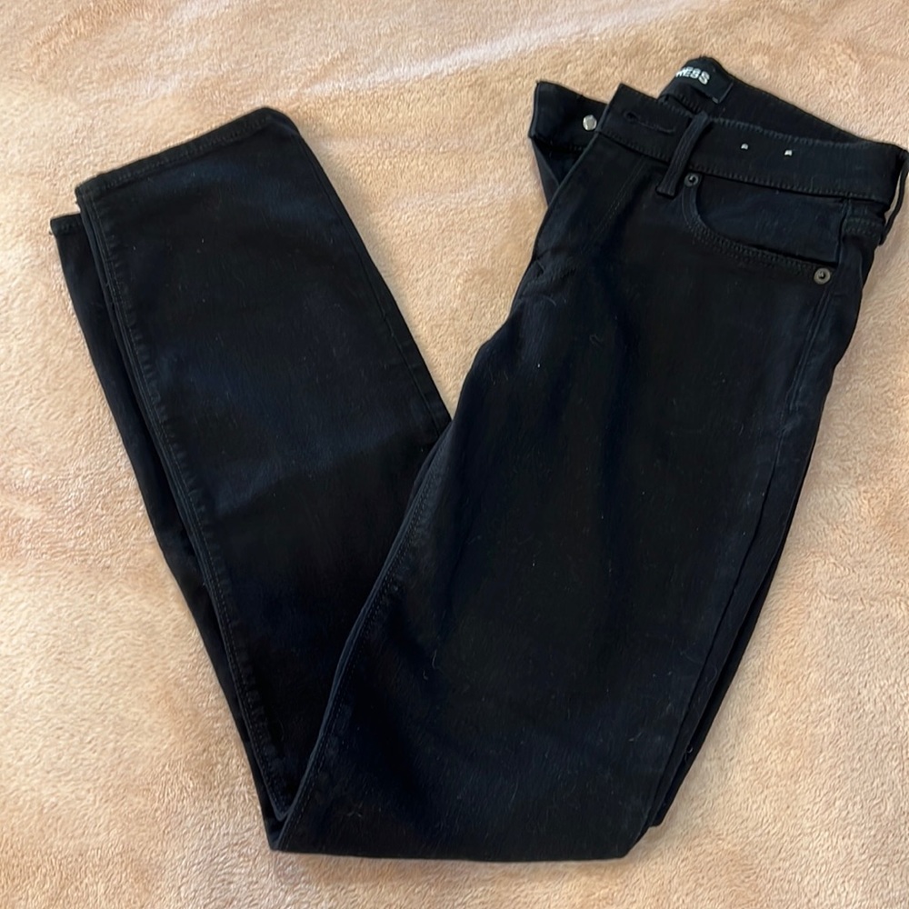 Womens black jeans by express size 0
